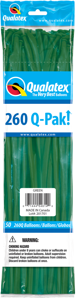 Qualatex 260 Q-PAK Single Colour - Pack of 50