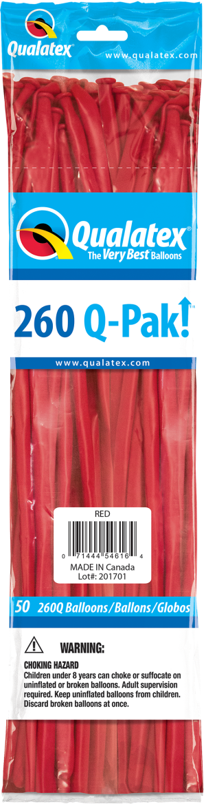 Qualatex 260 Q-PAK Single Colour - Pack of 50