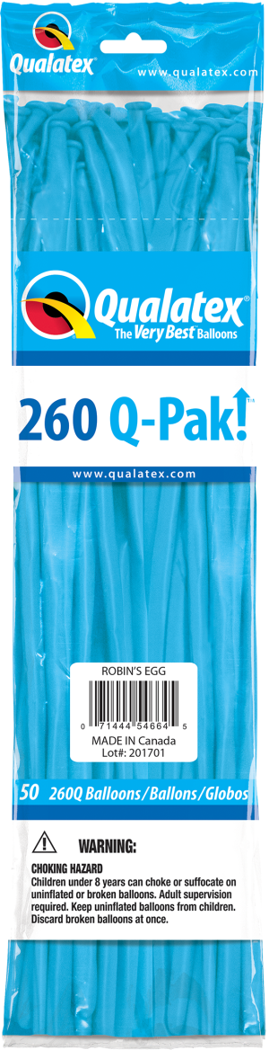 Qualatex 260 Q-PAK Single Colour - Pack of 50