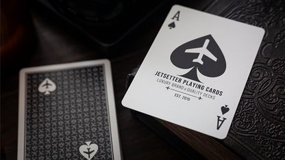 Lounge Edition Unmarked (Tarmac Black) by Jetsetter Playing Cards