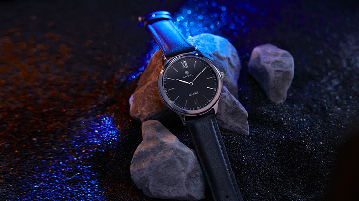 IARVEL WATCH (Silver Watchcase Black Dial) by Iarvel Magic and Bluether Magic