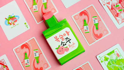 Peach SOJU Playing Cards