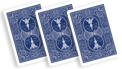 Bicycle Playing Cards 809 Mandolin Blue by USPCC