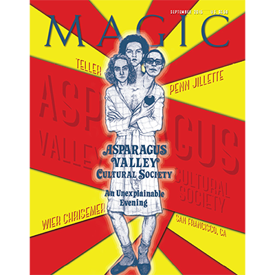 Magic Magazine "Asparagus Valley Cultural Society" September 2015 - Book - Available at pipermagic.com.au