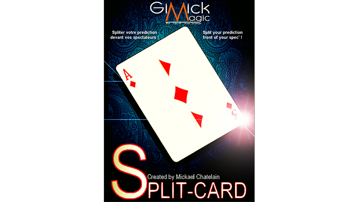 SPLIT-CARD (Red) by Mickael Chatelain  - Trick