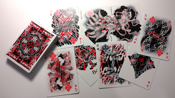 Bicycle Sumi Kitsune Tale Teller Playing Cards by Card Experiment - Available at pipermagic.com.au