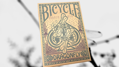 Gilded Bicycle Dragonfly (Tan) Playing Cards