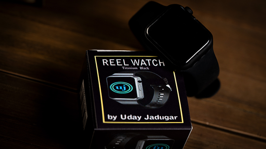 REEL WATCH Titanium Black with black band smart watch (KEVLAR) by Uday Jadugar - Trick