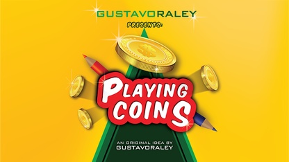 PLAYING COINS (Gimmicks and Online Instructions) by Gustavo Raley - Trick