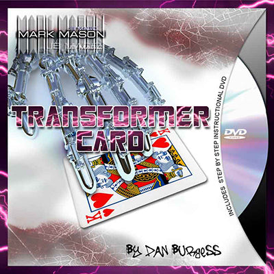 Transformer Card (Blue Card and DVD) by Mark Mason and JB Magic - Available at pipermagic.com.au