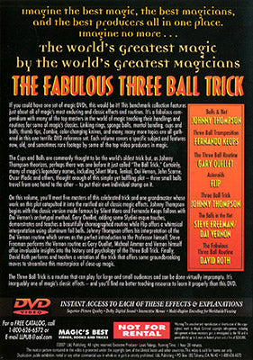 Fabulous Three Ball Trick  (World's Greatest Magic) - DVD PROMO