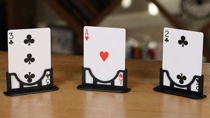 Three Cards Monte Stand RED (Gimmicks and Online Instruction) by Jeki Yoo - Trick - Piper Magic