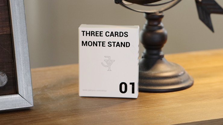 Three Cards Monte Stand RED (Gimmicks and Online Instruction) by Jeki Yoo - Trick - Piper Magic