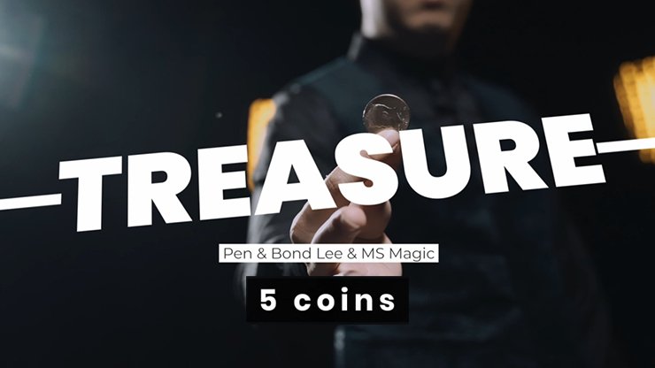 Treasure (5 coin holder) by Pen & MS Magic - Trick - Piper Magic