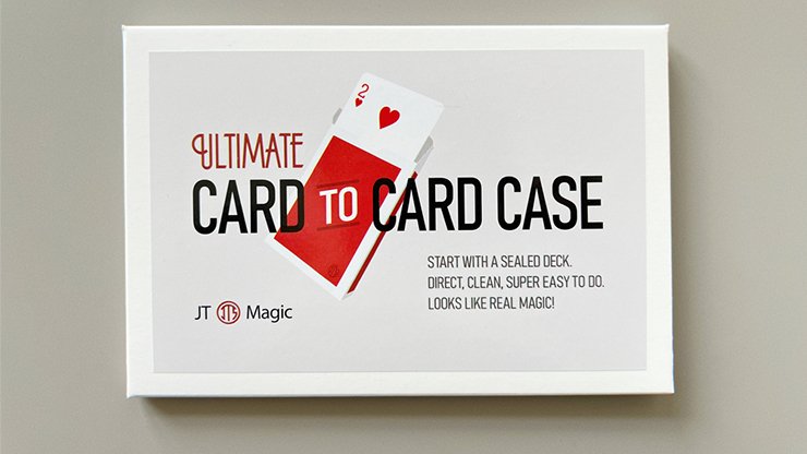 Ultimate Card to Card Case RED (Gimmicks and Online Instructions) by JT - Trick - Piper Magic