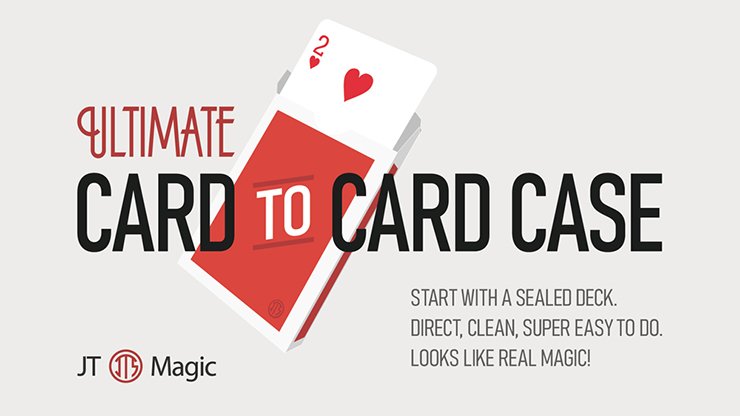 Ultimate Card to Card Case RED (Gimmicks and Online Instructions) by JT - Trick - Piper Magic