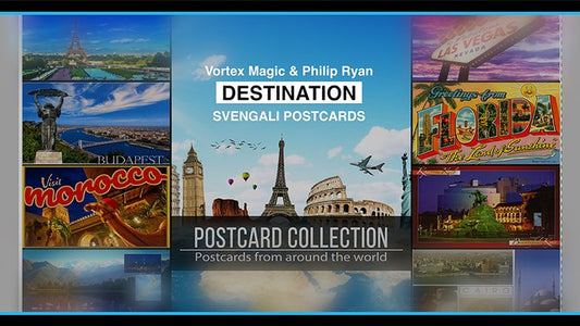 Vortex Magic Presents DESTINATION by Philip Ryan (Svengali Postcards) - Trick - Piper Magic